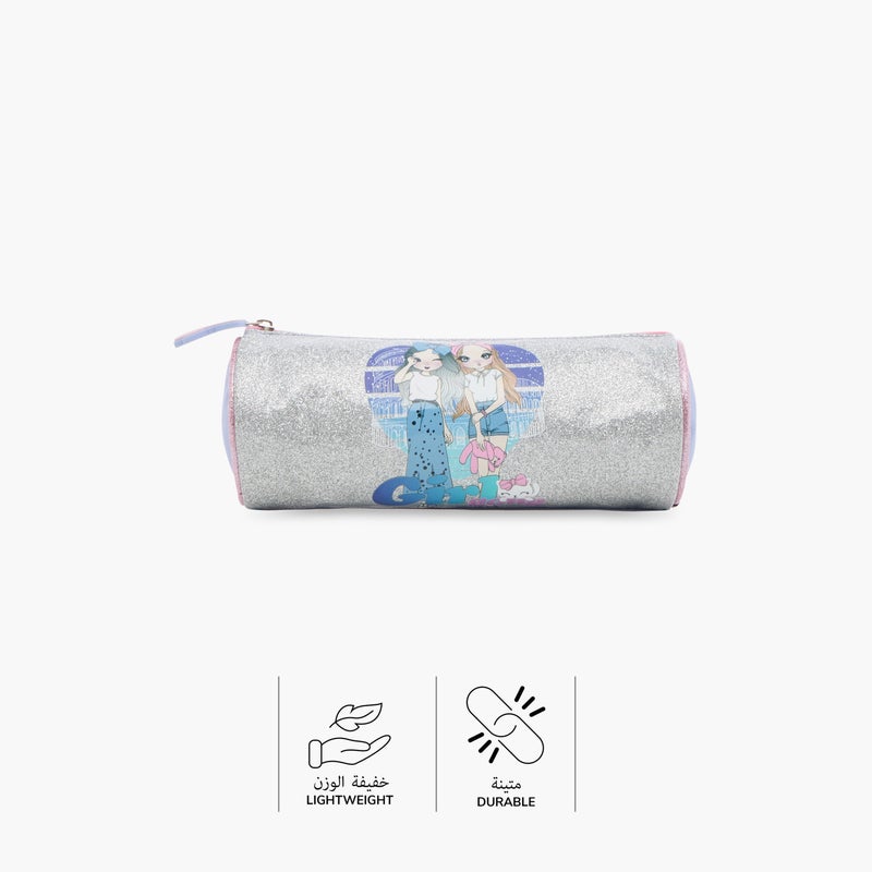sami_studio Pouch-Dolls Girl Gang-Collection-1 Cmprt-Zip (Polyester ) Multicolour \ 22X8X8 - Image 4